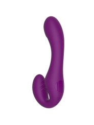 XOCOON STRAPLESS STRAP ON VIBRADOR 2 EN 1 CON CONTROL REMOTO MORADO