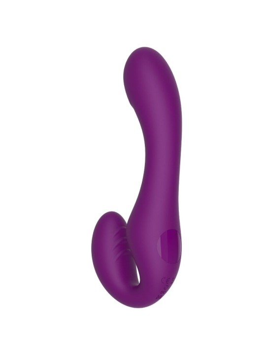 XOCOON STRAPLESS STRAP ON VIBRADOR 2 EN 1 CON CONTROL REMOTO MORADO