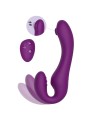 XOCOON STRAPLESS STRAP ON VIBRADOR 2 EN 1 CON CONTROL REMOTO MORADO