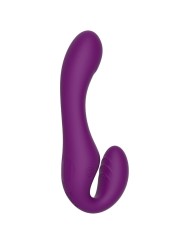XOCOON STRAPLESS STRAP ON VIBRADOR 2 EN 1 CON CONTROL REMOTO MORADO