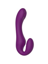 XOCOON STRAPLESS STRAP ON VIBRADOR 2 EN 1 CON CONTROL REMOTO MORADO