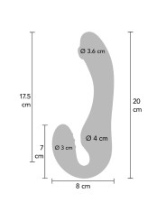 XOCOON STRAPLESS STRAP ON VIBRADOR 2 EN 1 CON CONTROL REMOTO MORADO