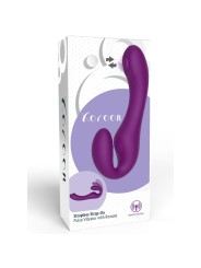 XOCOON STRAPLESS STRAP ON VIBRADOR 2 EN 1 CON CONTROL REMOTO MORADO