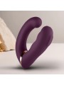 ROCKS OFF GEMINI VIBRADOR DUAL PUNTO G Y ESTIMULADOR CLITORIS MORADO
