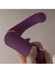 ROCKS OFF GEMINI VIBRADOR DUAL PUNTO G Y ESTIMULADOR CLITORIS MORADO