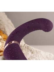 ROCKS OFF GEMINI VIBRADOR DUAL PUNTO G Y ESTIMULADOR CLITORIS MORADO