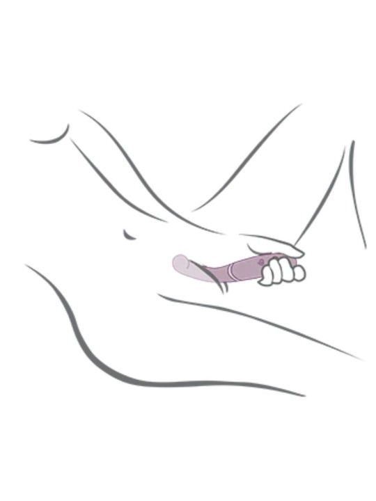 ROCKS OFF GEMINI VIBRADOR DUAL PUNTO G Y ESTIMULADOR CLITORIS MORADO