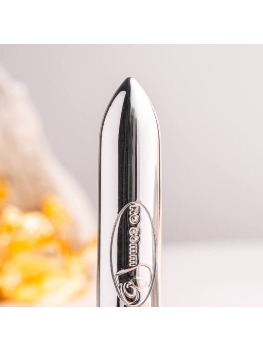 ROCKS OFF RO 80 CHROME BALA VIBRADORA PLATEADO