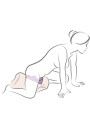 ROCKS OFF RUBY GLOW VIBRADOR SIT ON MORADO