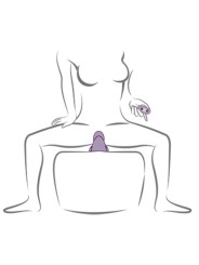 ROCKS OFF RUBY GLOW VIBRADOR SIT ON MORADO