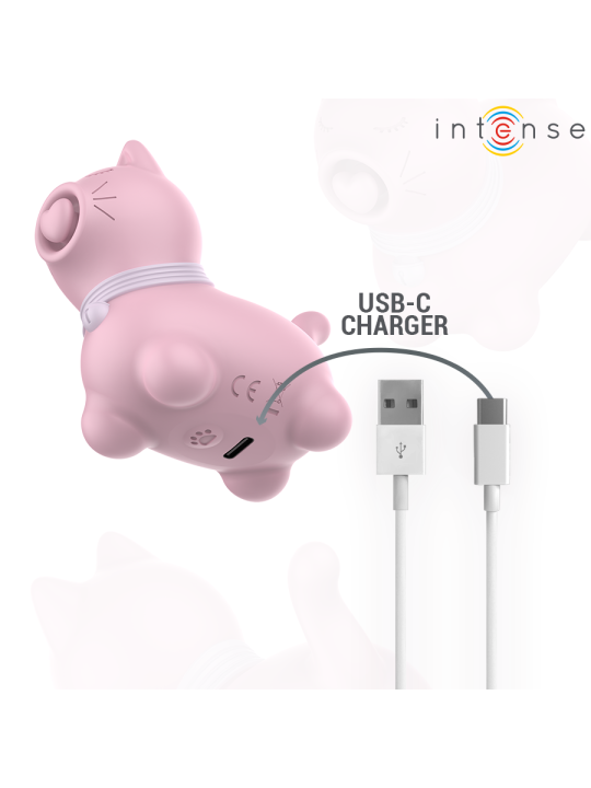 INTENSE ESTIMULADOR PUPP LENGUA PULSACION PARA CLITORIS ROSA