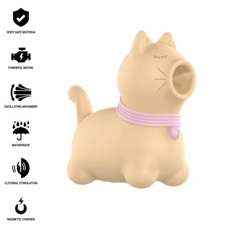 INTENSE ESTIMULADOR PUPPY LENGUA ROTADORA 360º PARA CLITORIS AMARILLO