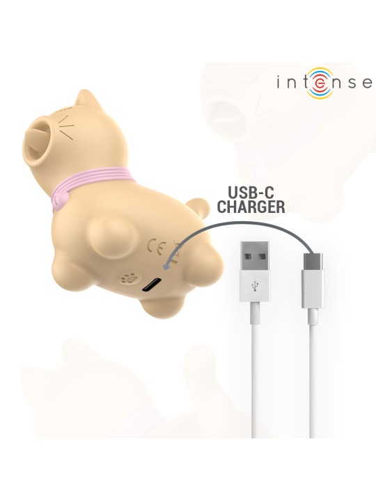 INTENSE ESTIMULADOR PUPPY LENGUA ROTADORA 360º PARA CLITORIS AMARILLO
