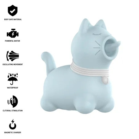 INTENSE ESTIMULADOR PUPPY LENGUA ROTADORA 360º PARA CLITORIS AZUL
