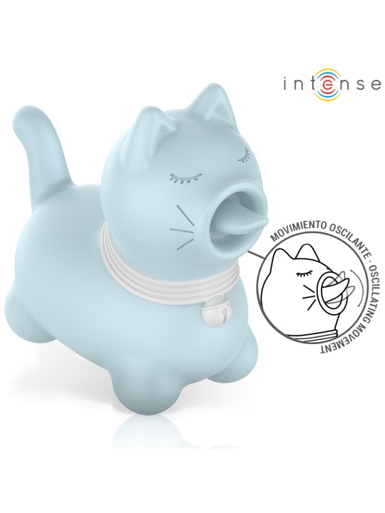 INTENSE ESTIMULADOR PUPPY LENGUA ROTADORA 360º PARA CLITORIS AZUL