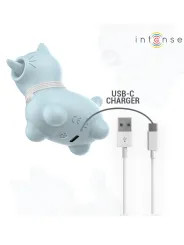 INTENSE ESTIMULADOR PUPPY LENGUA ROTADORA 360º PARA CLITORIS AZUL