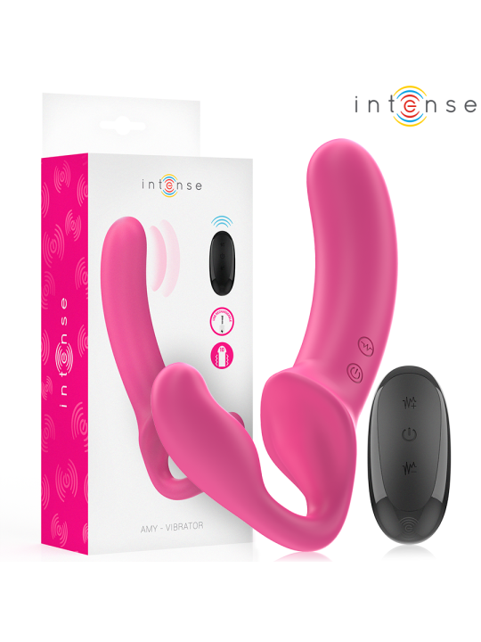 INTENSE AMY VIBRADOR DOBLE 20 CM ROSA CONTROL REMOTO