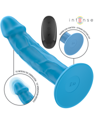 INTENSE PHOEBE VIBRADOR REALISTICO 10 VIBRACIONES AZUL CONTROL REMOTO