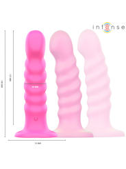 INTENSE CINDY VIBRADOR TALLA L DISENO EN ESPIRAL 10 VIBRACIONES ROSA CONTROL REMOTO