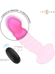 INTENSE CINDY VIBRADOR TALLA L DISENO EN ESPIRAL 10 VIBRACIONES ROSA CONTROL REMOTO