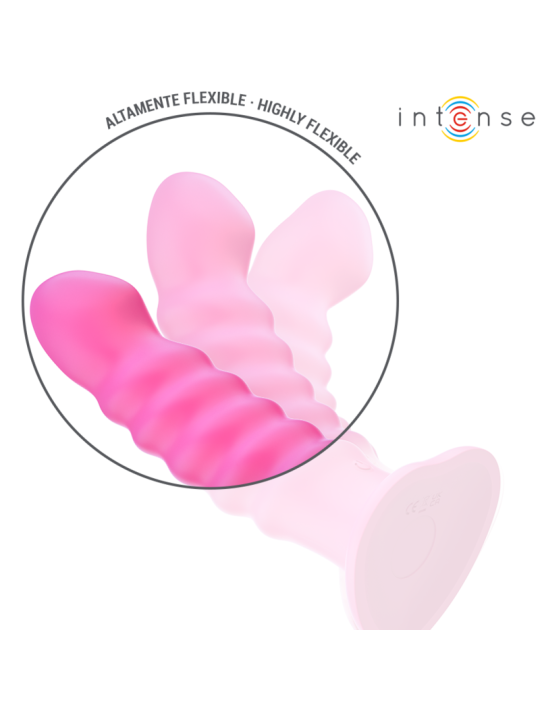 INTENSE CINDY VIBRADOR TALLA L DISENO EN ESPIRAL 10 VIBRACIONES ROSA CONTROL REMOTO