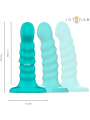 INTENSE BUFFY VIBRADOR TALLA S DISENO EN ESPIRAL 10 VIBRACIONES AZUL CONTROL REMOTO