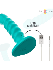 INTENSE BUFFY VIBRADOR TALLA S DISENO EN ESPIRAL 10 VIBRACIONES AZUL CONTROL REMOTO