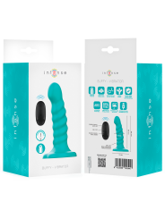 INTENSE BUFFY VIBRADOR TALLA S DISENO EN ESPIRAL 10 VIBRACIONES AZUL CONTROL REMOTO