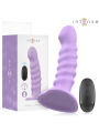 INTENSE BRENDA VIBRADOR TALLA M DISENO EN ESPIRAL 10 VIBRACIONES MORADO CONTROL REMOTO