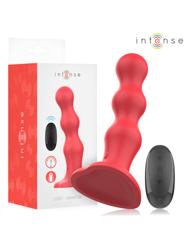 INTENSE CODY VIBRADOR CON VENTOSA ROJO CONTROL REMOTO