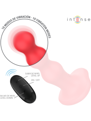 INTENSE CODY VIBRADOR CON VENTOSA ROJO CONTROL REMOTO