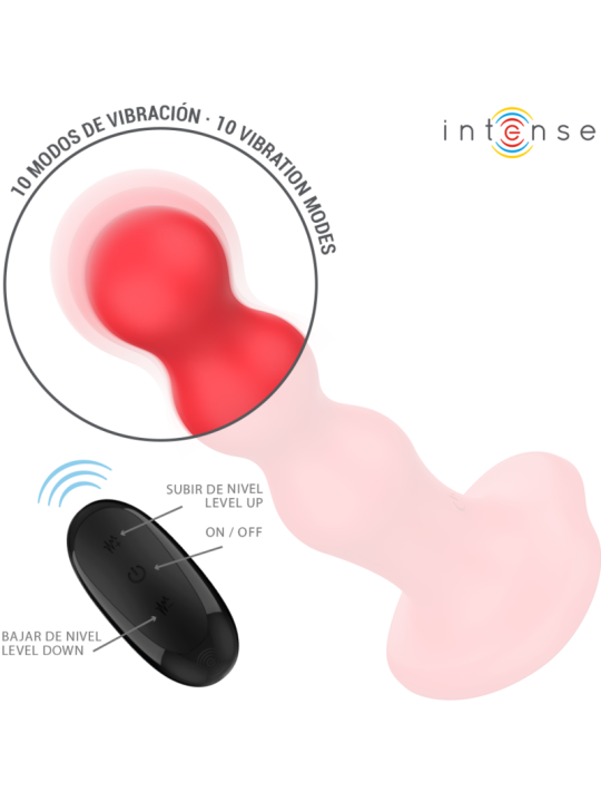 INTENSE CODY VIBRADOR CON VENTOSA ROJO CONTROL REMOTO