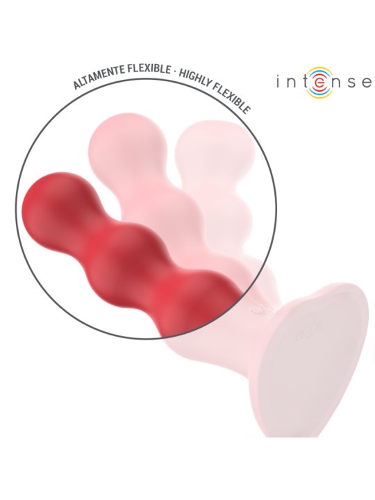 INTENSE CODY VIBRADOR CON VENTOSA ROJO CONTROL REMOTO