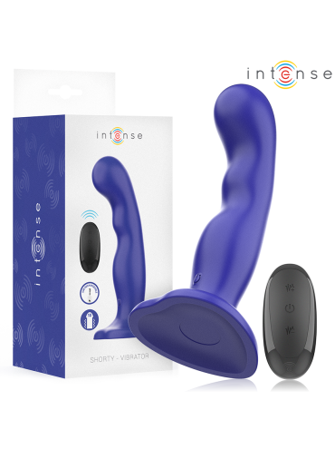 INTENSE SHORTY VIBRADOR CON VENTOSA AZUL CONTROL REMOTO