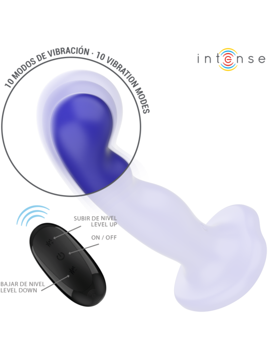 INTENSE SHORTY VIBRADOR CON VENTOSA AZUL CONTROL REMOTO
