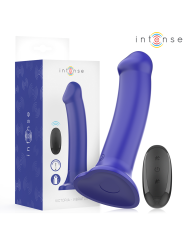 INTENSE VICTORIA VIBRADOR CON VENTOSA 10 VIBRACIONES AZUL OSCURO CONTROL REMOTO