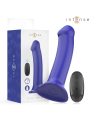 INTENSE VICTORIA VIBRADOR CON VENTOSA 10 VIBRACIONES AZUL OSCURO CONTROL REMOTO