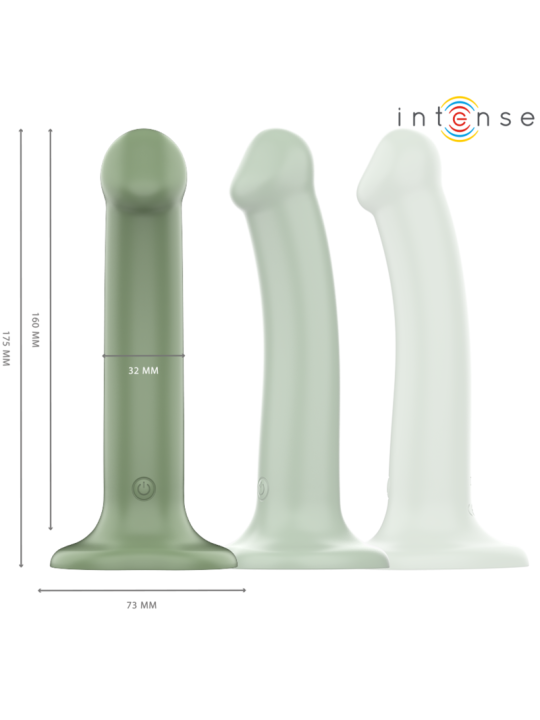 INTENSE BECCA VIBRADOR CON VENTOSA 10 VIBRACIONES VERDE CONTROL REMOTO