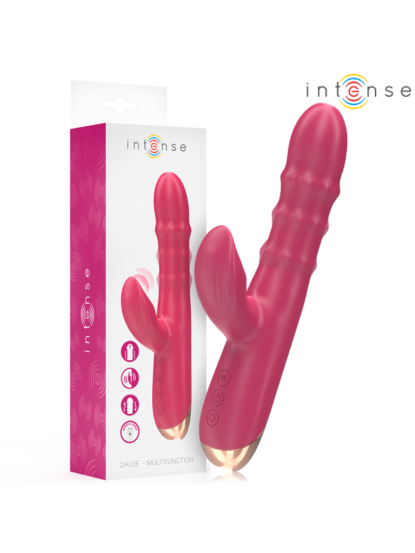 INTENSE CHLOE VIBRADOR MULTIFUNCION 3 EN 1 ROJO