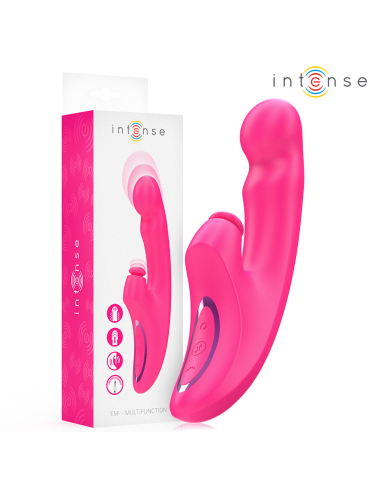 INTENSE EMI VIBRADOR 135 CM MULTIFUNCION 3 EN 1 10 VIBRACIONES ROSA