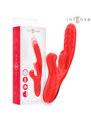 INTENSE KAROL VIBRADOR MULTIFUNCION EMPUJE ESTIMULACION ONDAS ESTIMULADORAS ROJO