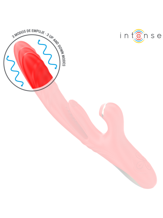 INTENSE KAROL VIBRADOR MULTIFUNCION EMPUJE ESTIMULACION ONDAS ESTIMULADORAS ROJO