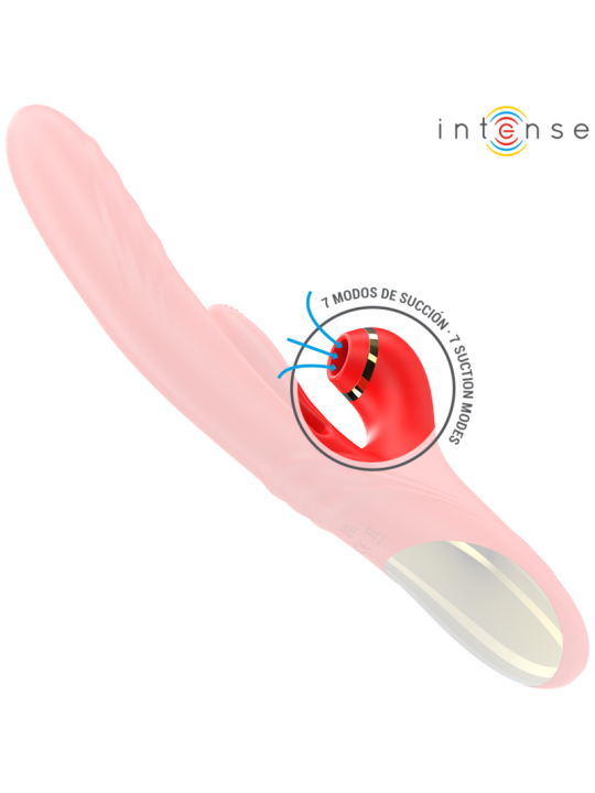 INTENSE KAROL VIBRADOR MULTIFUNCION EMPUJE ESTIMULACION ONDAS ESTIMULADORAS ROJO