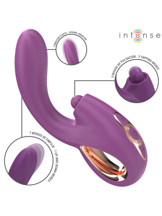 INTENSE LALI VIBRADOR PUNTO G MULTIFUNCION ESTIMULACION EMPUJE VIBRACION MORADO