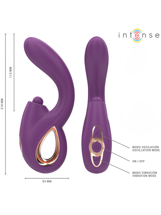 INTENSE LALI VIBRADOR PUNTO G MULTIFUNCION ESTIMULACION EMPUJE VIBRACION MORADO