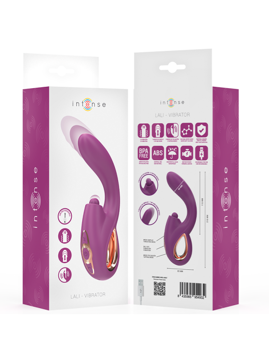 INTENSE LALI VIBRADOR PUNTO G MULTIFUNCION ESTIMULACION EMPUJE VIBRACION MORADO