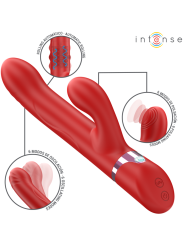INTENSE LELE VIBRADOR MULTIFUNCION ROTATORIO OSCILACION ESTIMULACION ROJO