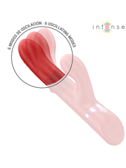 INTENSE LELE VIBRADOR MULTIFUNCION ROTATORIO OSCILACION ESTIMULACION ROJO