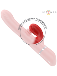 INTENSE LELE VIBRADOR MULTIFUNCION ROTATORIO OSCILACION ESTIMULACION ROJO