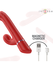 INTENSE LELE VIBRADOR MULTIFUNCION ROTATORIO OSCILACION ESTIMULACION ROJO